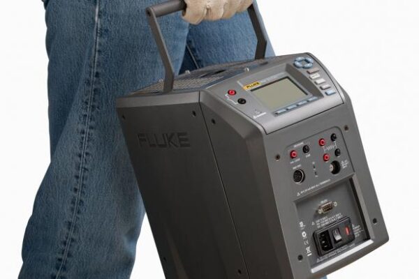 Key features Lightweight, portable, and fast Built-in two-channel readout for PRT, RTD, thermocouple, 4-20 mA current True reference thermometry with accuracy to ±0.01 °C On-board automation and documentation Metrology performance in accuracy, stability, uniformity, and loading Built-in features to address large workloads and common applications Whether you need to calibrate 4-20 mA transmitters or a simple thermostatic switch, a Field Metrology Well is the right tool for the job. With three models covering the range of –25 °C to 660 °C, this family of Metrology Wells calibrates a wide range of sensor types. The optional process version (models 914X-X-P) provides a built-in two-channel thermometer readout that measures PRTs, RTDs, thermocouples, and 4-20 mA transmitters which includes the 24 V loop supply to power the transmitter. Each process version accepts an ITS-90 reference PRT. The built-in readout accuracy ranges from ±0.01 °C to ±0.07 °C depending on the measured temperature. Reference PRTs for Field Metrology Wells contain individual calibration constants that reside in a memory chip located inside the sensor housing, so sensors may be used interchangeably. The second channel is user-selectable for 2-, 3-, or 4-wire RTDs, thermocouples, or 4-20 mA transmitters. For comparison calibration, don’t hassle with carrying multiple instruments to the field. Field Metrology Wells do it all as a single instrument. Traditionally, calibrations of temperature transmitters have been performed on the measurement electronics, while the sensor remained uncalibrated. Studies have shown, however, that typically 75% of the error in the transmitter system (transmitter electronics and temperature sensor) is in the sensing element. Thus, it becomes important to calibrate the whole loop—both electronics and sensor. The process option of Field Metrology Wells makes transmitter loop calibrations easy. The transmitter sensor is placed in the well with the reference PRT and the transmitter electronics are connected to the front panel of the instrument. With 24 V loop power, you are able to power and measure the transmitter current while sourcing and measuring temperature in the Field Metrology Well. This allows for the measurement of as-found and as-left data in one self-contained calibration tool. All Field Metrology Wells allow for two types of automated thermostatic switch test procedures—auto or manual setup. Auto setup requires the entry of only the nominal switch temperature. With this entry, it will run a 3-cycle calibration procedure and provide final results for the dead band temperature via the display. If you need to customize the ramp rate or run additional cycles, the manual setup allows you to program and run the procedure exactly how you would like. Both methods are fast and easy and make testing temperature switches a virtual joy! Metrology performance for high-accuracy measurements Unlike traditional dry-wells, Field Metrology Wells maximizes speed and portability without compromising the six key metrology performance criteria laid out by the EA: accuracy, stability, axial (vertical) uniformity, radial (well-to-well) uniformity, loading, and hysteresis. All criteria are important in ensuring accurate measurements in all calibration applications. Field Metrology Well displays are calibrated with high quality traceable and accredited PRTs. Each device (process and non-process versions) comes with an IEC-17025 NVLAP-accredited calibration certificate, which is backed by a robust uncertainty analysis that considers temperature gradients, loading effects, and hysteresis. The 9142 and 9143 have a display accuracy of ±0.2 °C over their full range, and the 9144 display accuracy ranges from ±0.35 °C at 420 °C to ±0.5 °C at ±660 °C. Each calibration is backed with a 4:1 test uncertainty ratio. New control technology guarantees excellent performance in extreme environmental conditions. The 9142 is stable to ±0.01 °C over its full range and the mid-range 9143 is stable from ±0.02 °C at 33 °C and ±0.03 °C at 350 °C. Even at 660 °C, the 9144 is stable to ±0.05 °C. But this is not all! Thermal block characteristics provide radial (well-towell) uniformity performance to ±0.01 °C. Dual-zone control helps these tools achieve axial uniformity to ±0.05 °C at 40 mm (1.6 in). Automation and documentation make each unit a turnkey solution So you now have a precision calibration instrument that has field-ready characteristics, accredited metrology performance, built-in two-channel thermometry, and automation— what else could you ask for? How about all this and a turnkey solution that will automate and document the results? The process versions of Field Metrology Wells have onboard non-volatile memory for documentation of up to 20 tests. Each test can be given a unique alphanumeric ID and will record block temperature, reference temperature, UUT values, error, date, and time. Each test can be easily viewed via the front panel. Use the 1586A Super-DAQ to automate temperature sensor calibration with these Field Metrology Wells. Operation is as easy as 1-2-3 You’ll find Field Metrology Wells intuitive and easy to use. Each unit is equipped with a large, easy-to-read LCD display, function keys, and menu navigation buttons. Its “SET PT.” button makes it straightforward and simple to set the blocking temperature. Each product has a stability indicator that visually and audibly tells you the Field Metrology Wells is stable to the selectable criteria. Each unit offers preprogrammed calibration routines stored in memory for easy recall, and all inputs are easily accessible via the front panel of the instrument. Never buy a temperature calibration tool from a company that only dabbles in metrology (or doesn’t even know the word). Metrology Wells from Fluke are designed and manufactured by the same people who equip the calibration laboratories of the world’s leading temperature scientists. These are the people around the world who decide what a Kelvin is! We know a thing or two more about temperature calibration than the vast majority of the world’s dry-well suppliers. Yes, they can connect a piece of metal to a heater and a control sensor. But we invite you to compare all our specs against the few that they publish. (And by the way, we meet our specs!).