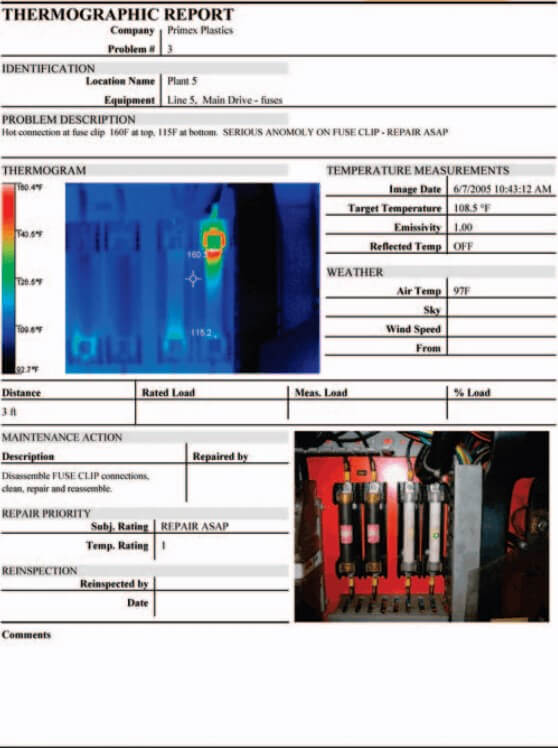 You can now start the process of documenting your infrared thermography reports. Just keep in mind that any changes or repairs must be done to ensure that you are getting accurate results.