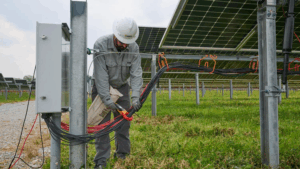 Key features :- Identify and locate active ground faults in PV systems. Reduce troubleshooting time with easy-to-follow traceable signal. Decrease exposure to hazards with non-contact tracing. Analyze, Fault Tracing, Open Circuit, and Mapping functions. CAT III 1500 V DC/CAT IV 600 V rated transmitter and receiver. Key features :- Identify and locate active ground faults in PV systems. Reduce troubleshooting time with easy-to-follow traceable signal. Decrease exposure to hazards with non-contact tracing. Analyze, Fault Tracing, Open Circuit, and Mapping functions. CAT III 1500 V DC/CAT IV 600 V rated transmitter and receiver.